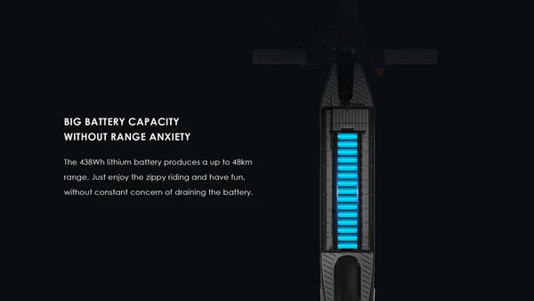 Long-Lasting 438Wh Battery for Extended Range