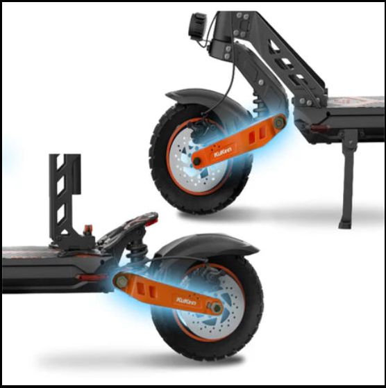 Powerful four-arm shock absorption