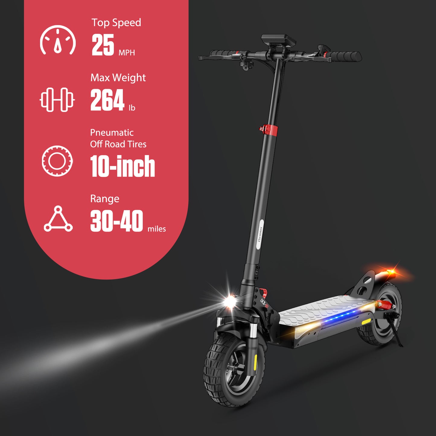 iScooter iX3 Electric Scooter