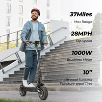 Isinwheel Electric Scooter S10 Max 45Km/hr Speed / 60Km Range / 23.3Kg / 1000W