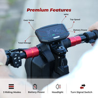 Isinwheel Electric Scooter GT2 45Km/hr Speed / 60Km Range / 24Kg / 1000W
