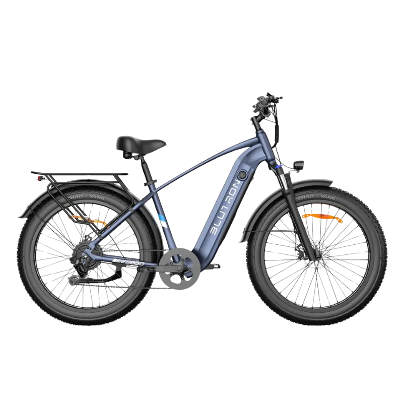Blue electric bike
