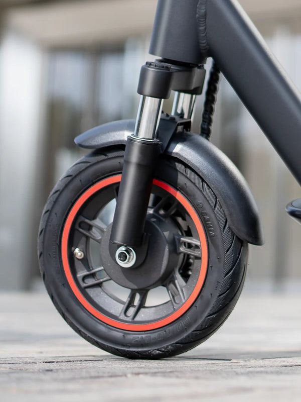 10" Pneumatic Tires for a Smoother Ride