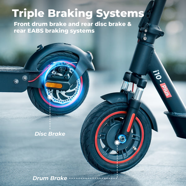 Triple Braking System for Superior Safety