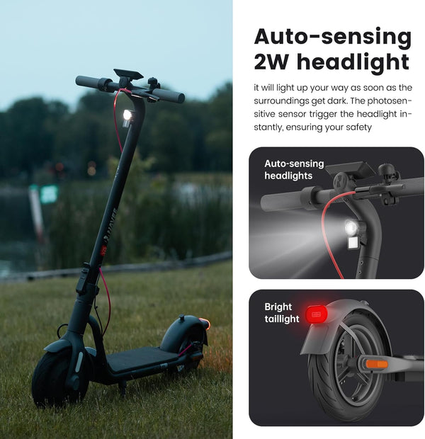 Smart Lighting for Safer Rides: NAVEE V25 Pro Electric Scooter