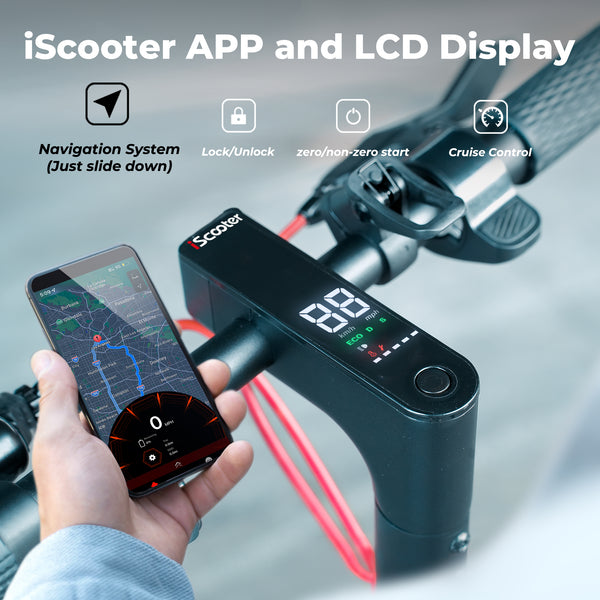 Smart Control with iScooter App & LCD Display