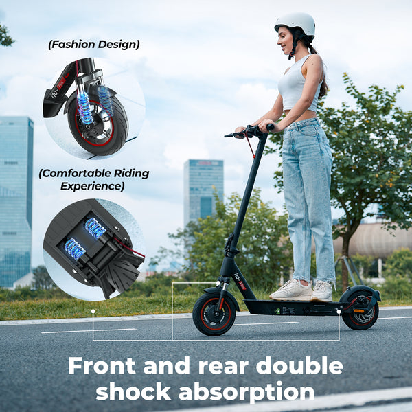 Front and Rear Double Shock Absorption for Maximum Comfort