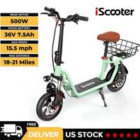 iScooter i12 Electric Scooter 25km/hr Speed / 33km / 25kg / 500W
