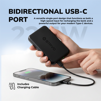 Strvo 10000mAh PD 22.5W Magnetic Battery Pack Power Bank for smartphones, 15W Wireless Portable Charger with Magsafe, Skin-Friendly Compatible with smartphones and Includes USB-C Cable