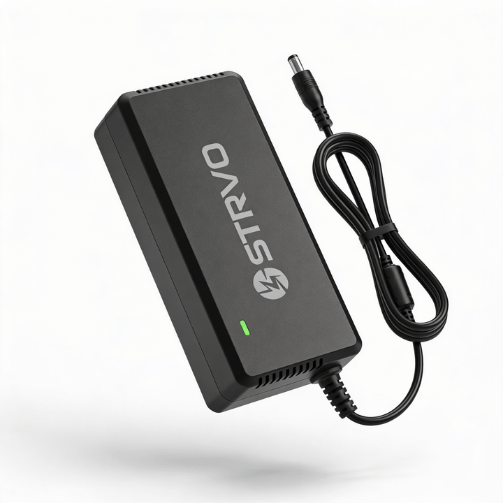 Strvo 42V2A, 5.5 x 2.1mm connector, charger for 36V Lithium Ion Battery Compatible with Kugoo M2 Pro | Hiboy KS4 and S2 Pro | Gotrax GXL V2, G2, G3, G4 | Jetson Bolt, Bolt Pro, Metro, Journey