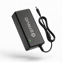 Strvo 54.6V Charger Single Connector 5.5 x 2.1mm DC Charger for 48V batteries, compatible with ebikes and escooters and emobility vehicles