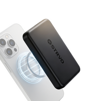 Strvo 10000mAh PD 22.5W Magnetic Battery Pack Power Bank for smartphones, 15W Wireless Portable Charger with Magsafe, Skin-Friendly Compatible with smartphones and Includes USB-C Cable