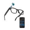 STRVO G-06 2K Ultra HD Camera Smart Glasses with Bluetooth Audio, Photochromic Lenses, AI Assistant, Video Recording & App Control - Black