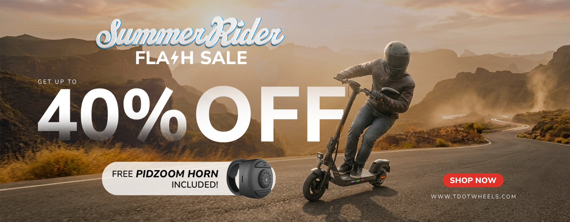 Summer Ride Flash Sale banner