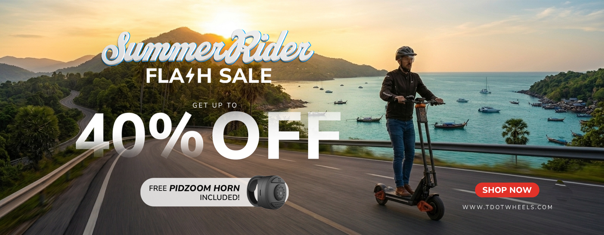 Summer Ride Flash Sale banner
