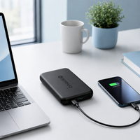 Strvo 10000mAh PD 22.5W Magnetic Battery Pack Power Bank for smartphones, 15W Wireless Portable Charger with Magsafe, Skin-Friendly Compatible with smartphones and Includes USB-C Cable