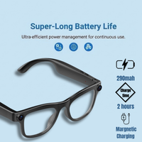 STRVO G-02 Ray-Ban Style Smart Sunglasses with 8MP Camera, 1.2K Video, Bluetooth Audio, AI Assistant & Touch Controls - Sunshade Lenses