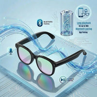 STRVO G-01 Smart Audio Glasses with 2K Camera, Bluetooth, Photochromic Lenses, AI Assistant & Touch Controls - Curved Design for Everyday Wear