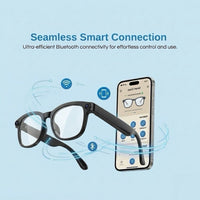 STRVO G-02 Ray-Ban Style Smart Sunglasses with 8MP Camera, 1.2K Video, Bluetooth Audio, AI Assistant & Touch Controls - Sunshade Lenses