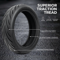 60/65-6.9 Tubeless Replacement Tire (With Gel) for Rear NINEBOT MAX G2 Electric Scooter Rear Wheel Vacuum Seal