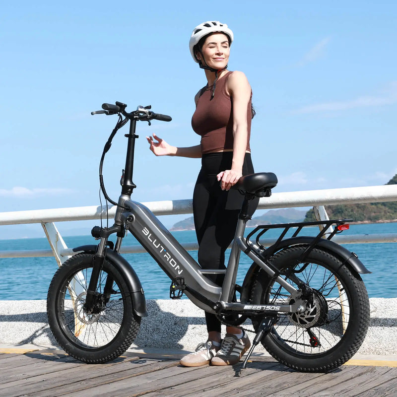 Blutron EB750S Folding E-bike 32km/h Speed / 70km Range / 29.7kg / 500W